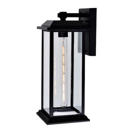 Cwi Lighting Blackbridge 1 Light Outdoor Black Wall Lantern 0409W8-1-101-A